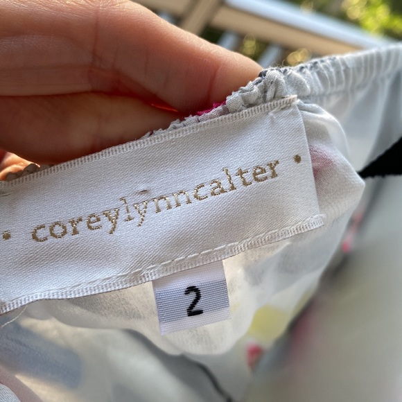 Anthro •corey lynn calter• Silk/Linen Rare Abstract Dress • Size 2 - Picture 10 of 12